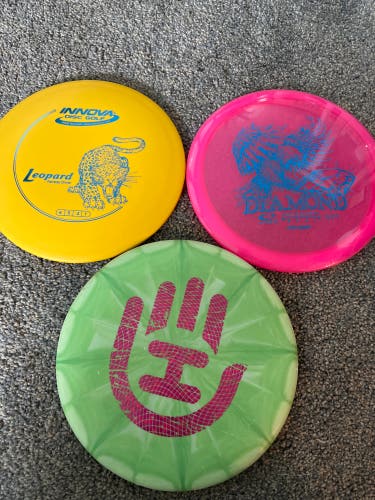 3 pack disc golf set