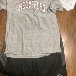 Black Used Small Men's Shorts and Grey youth L t-shirt