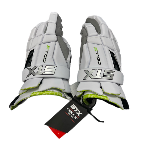 NEW STX White Lacrosse Gloves