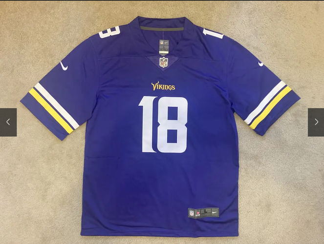 NEW - Mens Stitched Nike NFL Jersey - Justin Jefferson - Vikings - S-XL