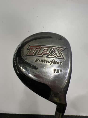 Used Powerbilt Tpx 3 Wood Regular Flex Graphite Shaft Fairway Woods