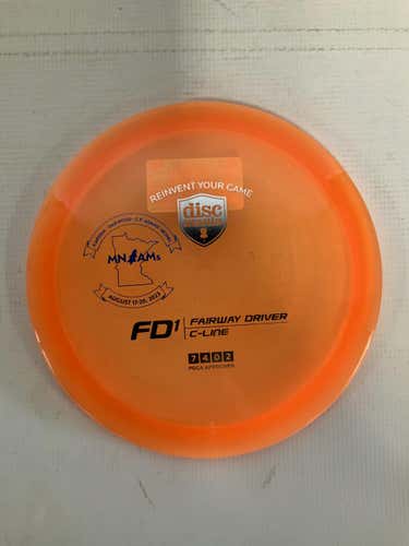 Used Discmania Fd1 C Line 174g Disc Golf Drivers