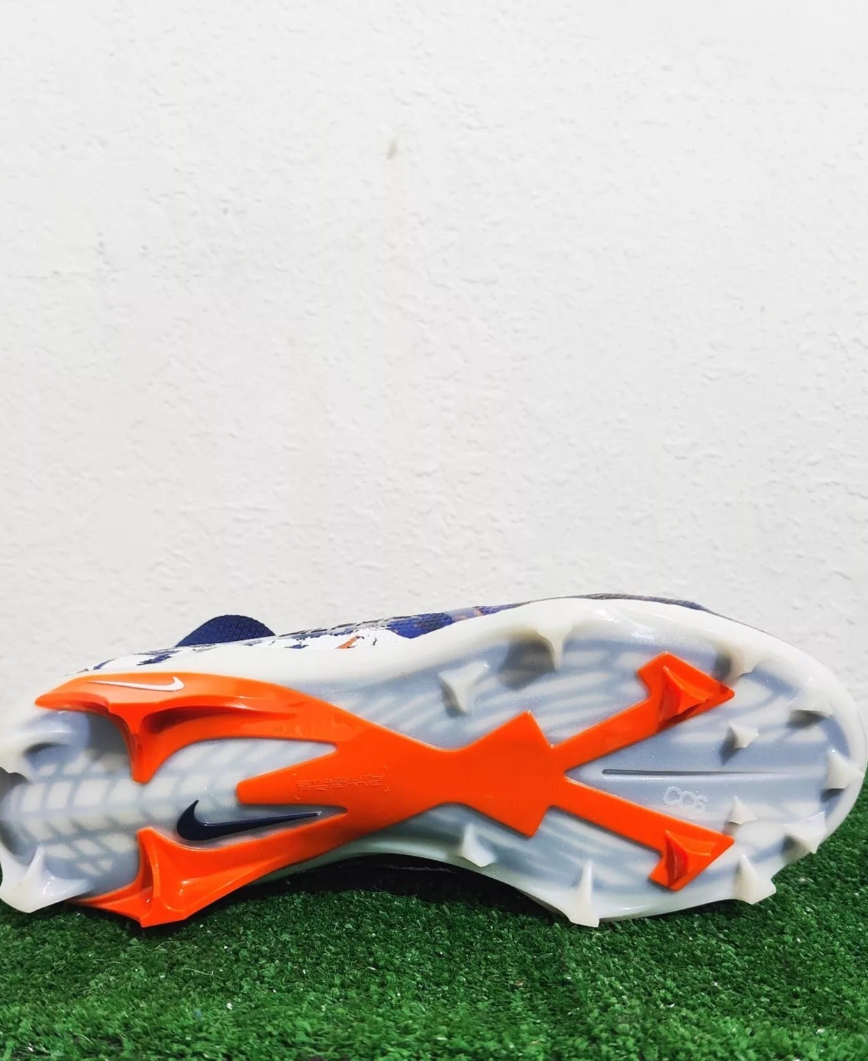 Nike Alpha Menace Elite 3 RW Navy Orange Football Cleats CV0578-400 Men\'s 8.5 Nike Alpha Menace Elite 3 RW Navy Orange | Mercari main image 4