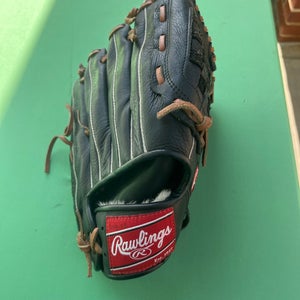 Black Used Kid Pitch (9YO-13YO) Rawlings The Mark of a Pro Right Hand Throw Baseball Glove 11"