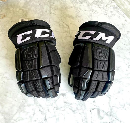 New Black Pro Stock CCM HGCLPR Gloves - Philadelphia Flyers 14"  2