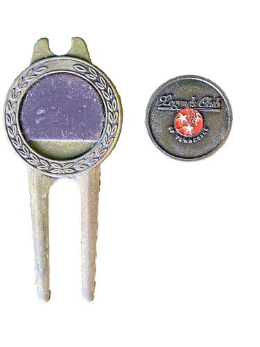 Legends Club Of Tennessee Divot Repair Golf Tool With Magnetic Ball Marker