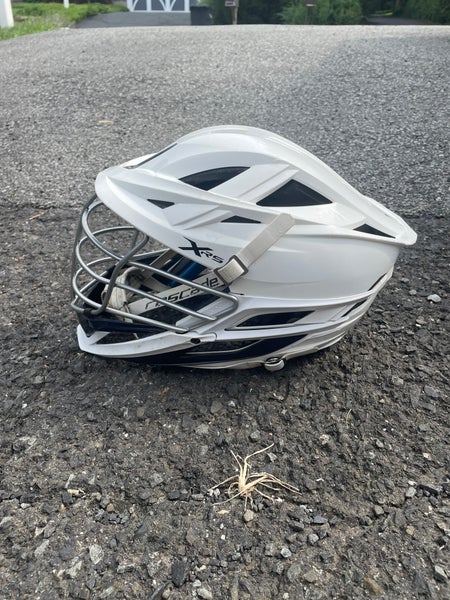 Cascade XRS Lacrosse Helmet - White with Chrome Facemask (Retail: $350)