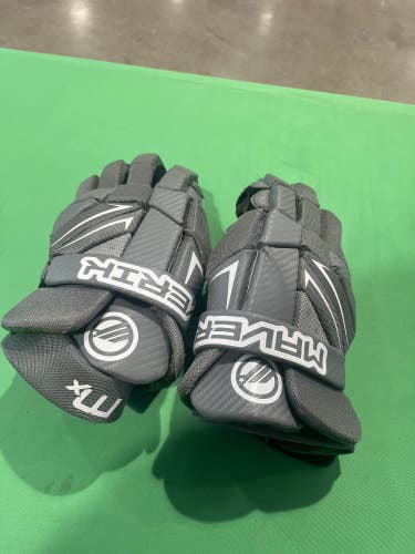 Gray Used Maverik MX Lacrosse Gloves 13"