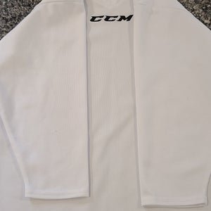 White Used Small Kids Unisex CCM Practice Jersey