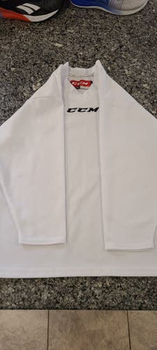 White Used Small Kids Unisex CCM Practice Jersey