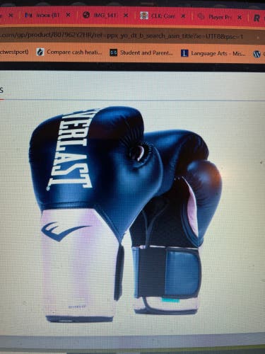 Used Everlast boxing gloves Size m