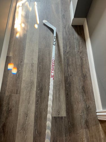 New Senior CCM Left Hand All White P90 Pro Stock Jetspeed FT6 Pro Hockey Stick