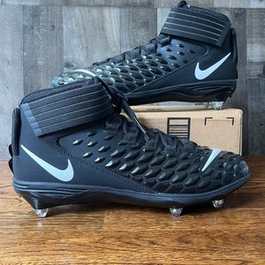 Nike Force Savage Pro 2 Black Detachable Football Cleats BV3981-001 Men's 14