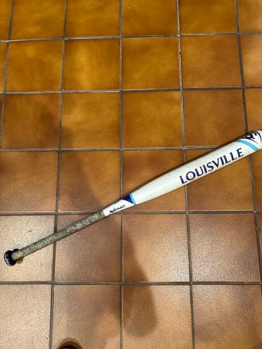 White Used Louisville Slugger Xeno Plus Bat (-10) Composite 24 oz 34"