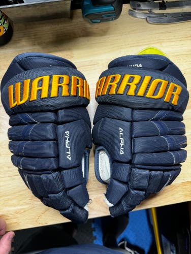 Warrior Alpha Gloves NAVY/YELLOW