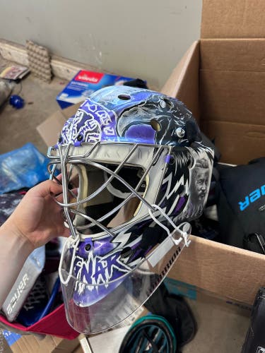 Bauer Custom Painted 960 Pro Stock goalie mask