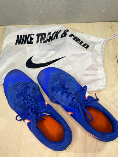 Blue Used Adult Size 12 (Women's 13) Men's Nike Rival Multi Track Spikes