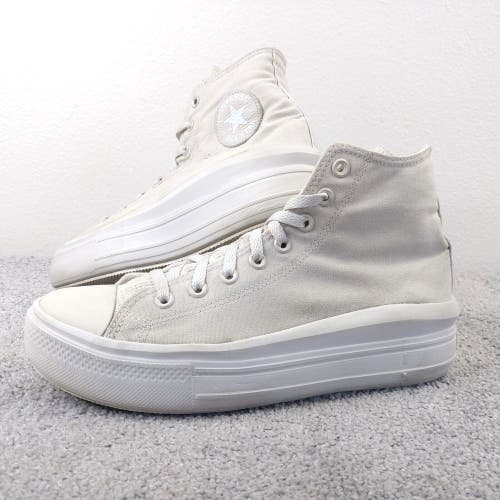 Converse Chuck Taylor All Star Move Hi Platform Shoes Womens 11 Cream White