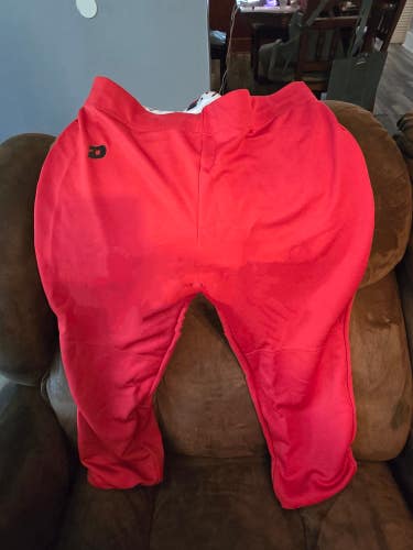 Red Used Large Adult Women's DeMarini Game Pants
