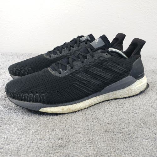 Adidas Solar Boost 19 Mens 12.5 Running Shoes Core Black EF1413 Low Top Sneakers
