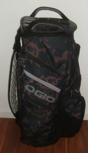 OGIO Camouflage Style Skull Pattern Woode Cart Golf Bag 15 Way  PLEASE READ ITEM DESCRIPTION