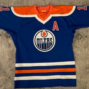 Messier Edmonton Oilers Blue Used Large Men's Mitchell & Ness Jersey