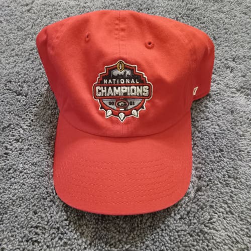 47 Brand Hat NCAA Georgia Bulldogs 2021 National Champions Strapback Cap