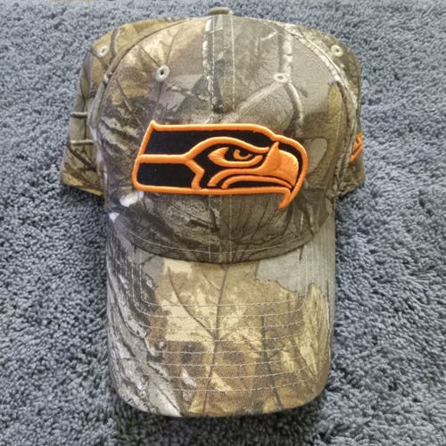 New Era 9Twenty Realtree Camouflage NFL Seattle Seahawks Logo Adjustable Cap
