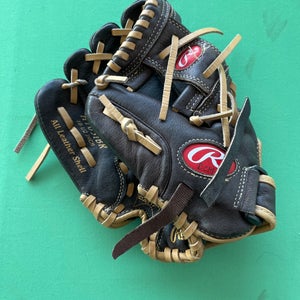 Brown Used Rawlings Highlight Series Left Hand Throw Infield Baseball Glove 10.5"