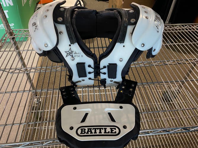 Used Small Adult Douglas JP34 Small Adult Shoulder Pads + Battle Pad