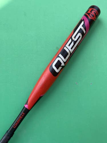 Orange Used 2022 Louisville Slugger Quest Bat (-12) Alloy 21 oz 33"