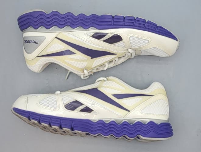 Reebok Vibetech Lightweight Athletic Shoes White Purple Women 10