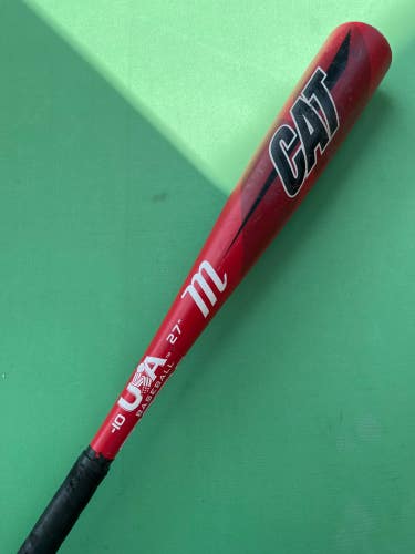 Used Kid Pitch (9YO-13YO) 2021 Marucci CAT USA Bat USABat Certified (-10) Alloy 17 oz 27"