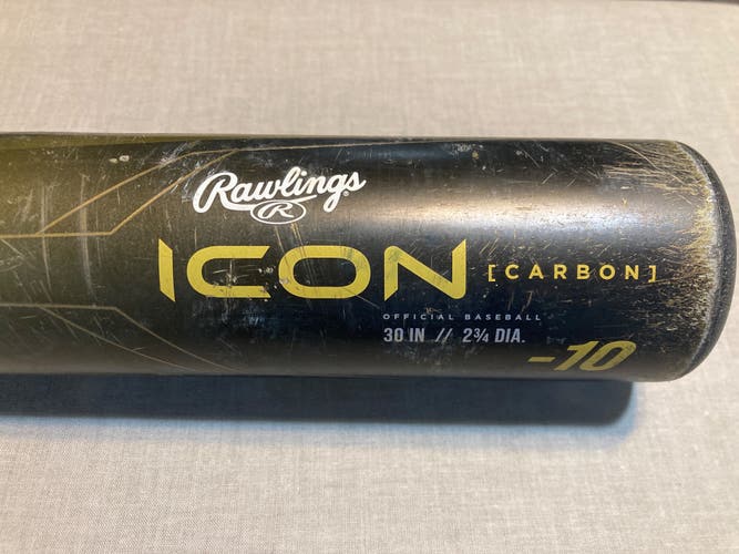 Used 2023 Rawlings USSSA Certified Composite 20 oz 30" Icon Bat