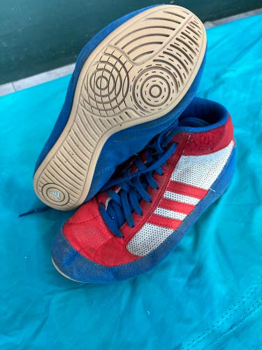 Used Adidas Wrestling Shoes Size 3.5Y