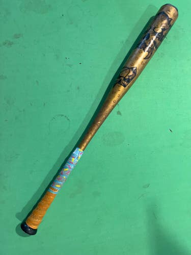 Used 2023 DeMarini Voodoo One Gold Bat BBCOR Certified (-3) Alloy 28 oz 31"