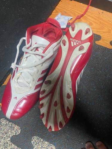 Red Used Men's Adidas Cleats