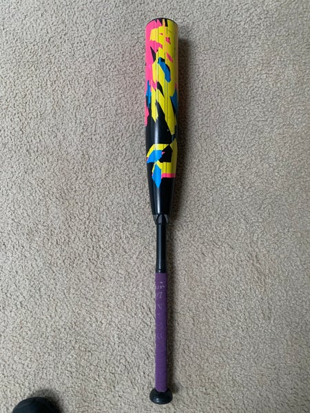 Used 2023 DeMarini USSSA Certified Composite 22 oz 30" Zoa Glitch Bat