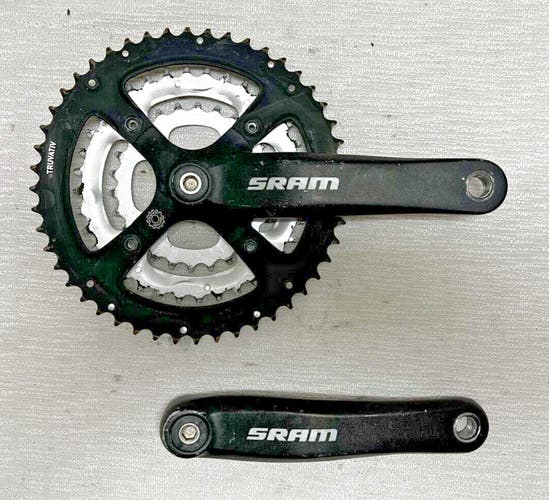 SRAM Truvativ Power Spline 170mm 48/36/26 Black Aluminum/Steel Triple Crankset