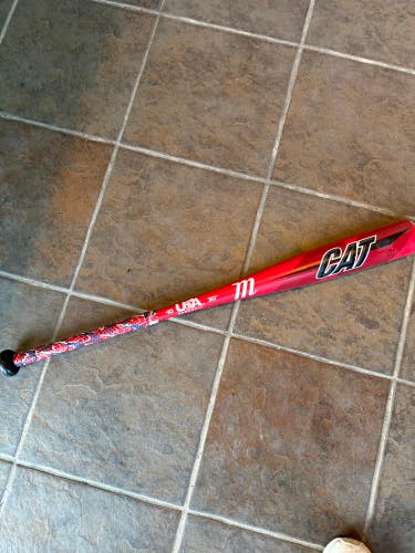 Used Kid Pitch (9YO-13YO) Marucci CAT Bat USABat Certified (-10) Alloy 20 oz 30"