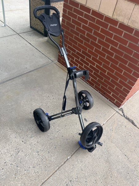 Black Used Unisex Bag Boy Sidekick Push Cart