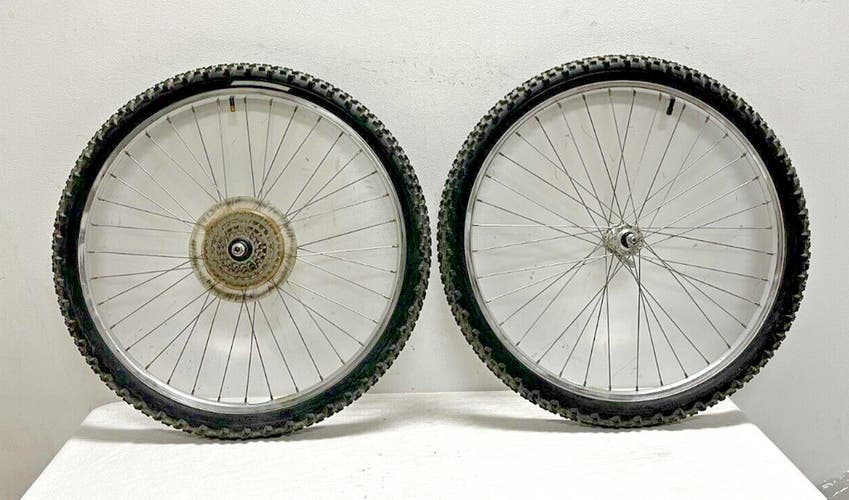 Vintage 1980s Araya RM-20 5-Speed 26" Mtn Bike Wheelset Suntour XC Hubs Ritchey