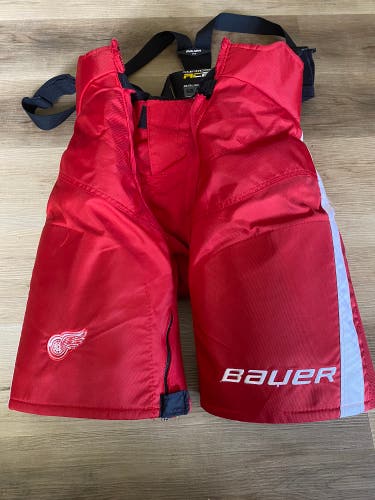 Pro Stock Detroit Red Wings XL Bauer Supreme Pant Shell