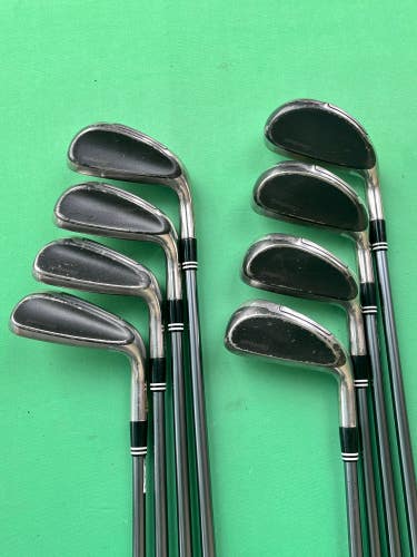 Used Men's Cleveland HiBore Iron Set Right Handed Regular Flex Graphite Shaft (4-P,S)