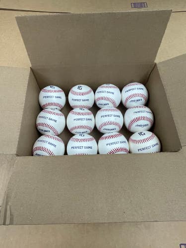 12 Pack (1 Dozen) Perfect Game Baseballs PGU8