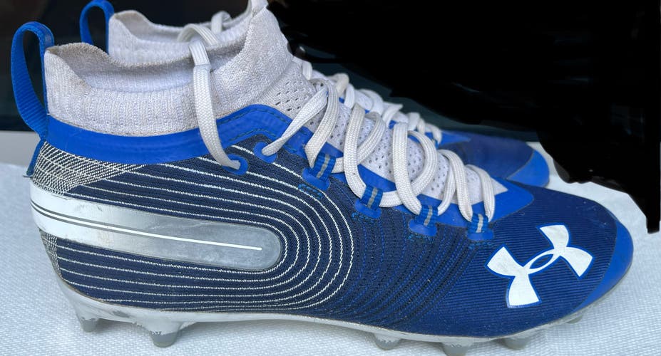 Blue Men’s Under Armour Spotlight Suede MC Cleats