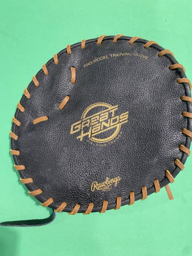 Brown Used Rawlings Great Hands Fielding Trainer Pr0-Model Training Glove 11"