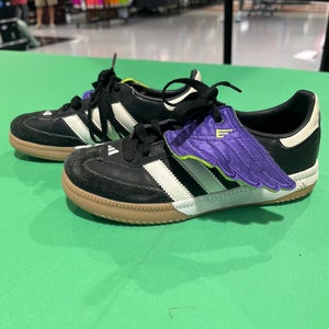 Black Used Youth Unisex Adidas Samba Shoes Size 1 1/2