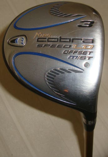 King Cobra Speed LD Offset M/ST Fairway 3 Wood Fujikura Rombax Flex R2. Right Handed