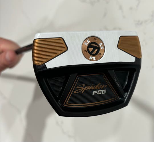 Black New TaylorMade Mallet Spider FCG Left Hand Putter 35"